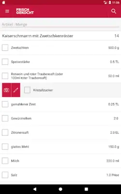 Frisch Gekocht Rezepte android App screenshot 0